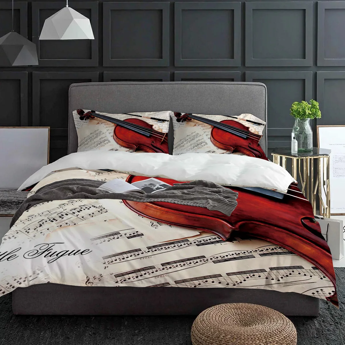 Комплект постельного белья Violin On Sheet Music 3 шт.