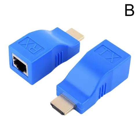 2 шт./компл. адаптер HDMI к RJ45 Ethernet 4K HDMI 1080P удлинитель сигнала до 2,5 Гбит/с 1080p для HDTV, STB, DVD