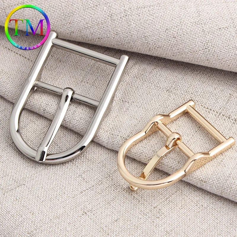 10-50Pcs Semicircle Metal Pin Buckle Leather Shoulder Strap Adjuster Clasp With D Ring Head Diy Luggage Webbing Accessory