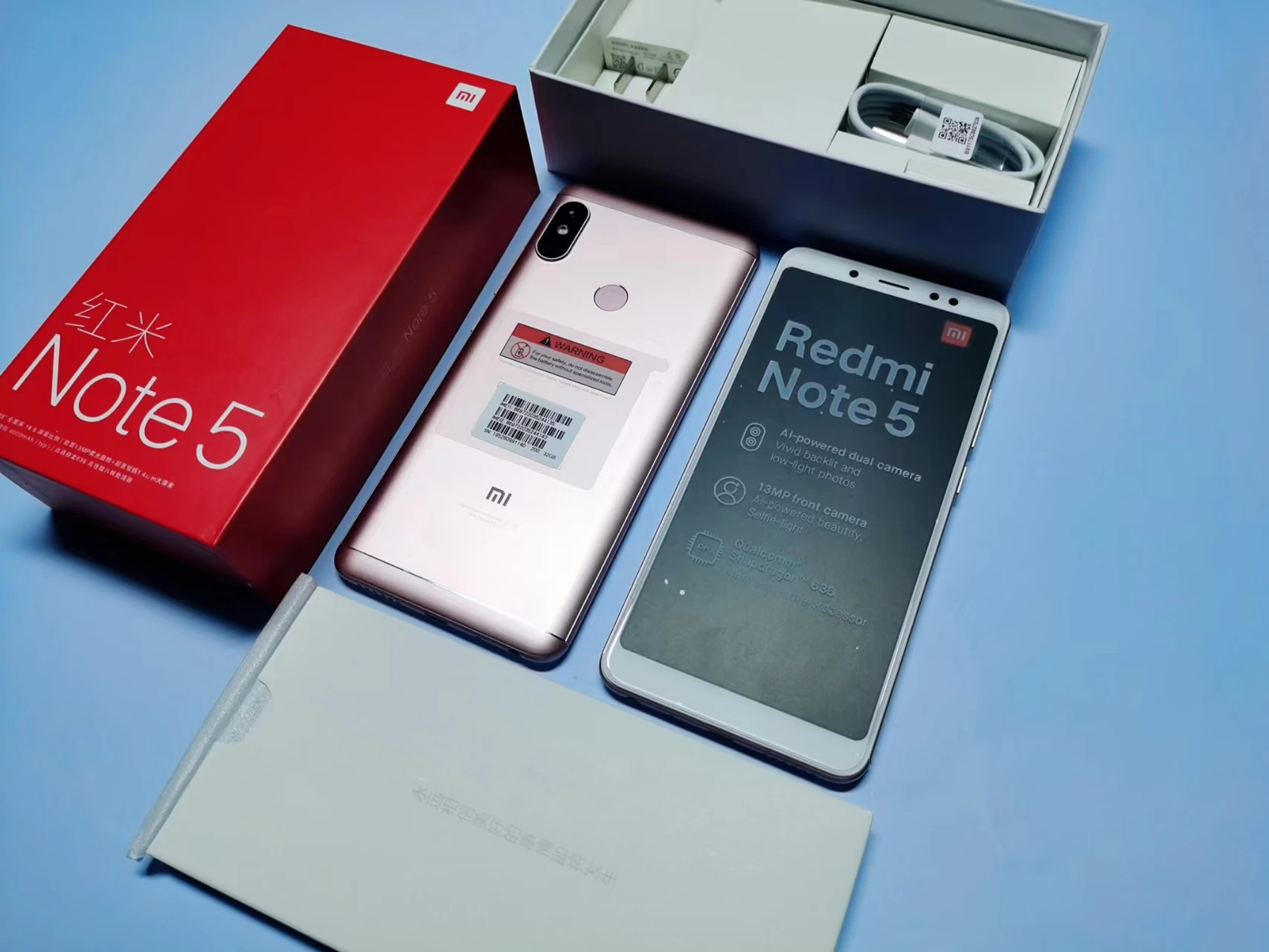 Xiaomi Redmi note 5 Smartphone Snapdragon 636 2160*1080 5.99 inç tam ekran 13.0MP kamera parmak izi/Yüz tanıma