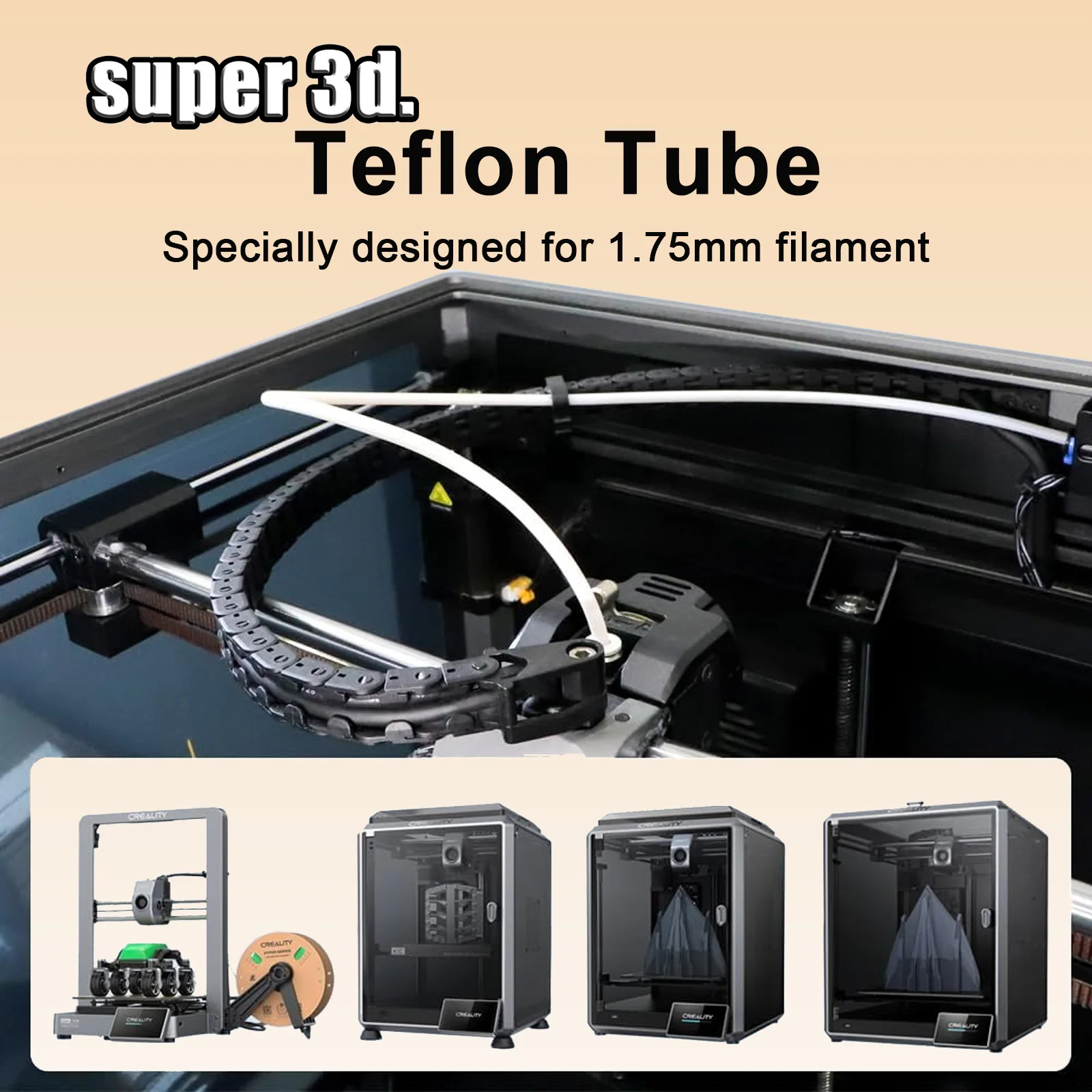 Трубка из ПТФЭ 3D-принтер 2 5 мм 4 для бамбуковой лаборатории P1s/P1P/X1c/X1/X1E Аксессуары