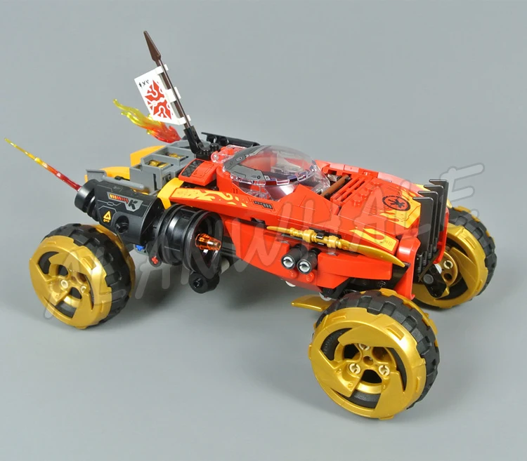 480 шт. Shinobi 4X4 автомобильное пламя выхлопной трубы Roadoff Scroll of Forbidden Spinjitzu 11330 наборы