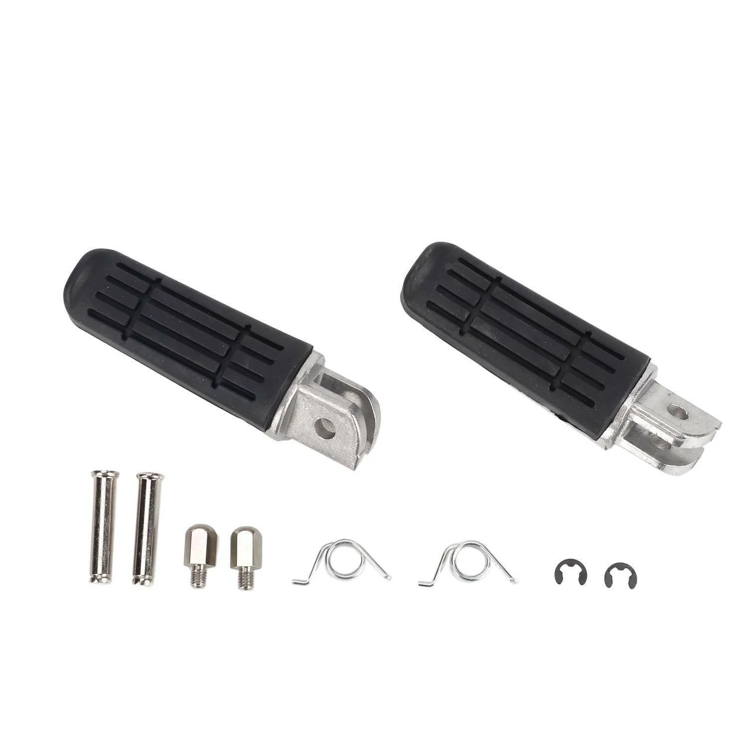 

Pair For New Motorcycle Motorbike Pedals Front Footrest Foot Pegs Side UK