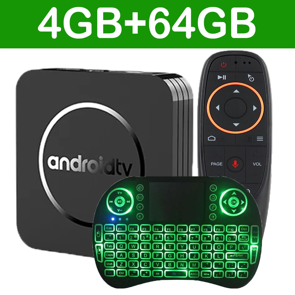 Телеприставка Ultra HD Q11 Smart TV Box Android 14 4 ГБ 64
