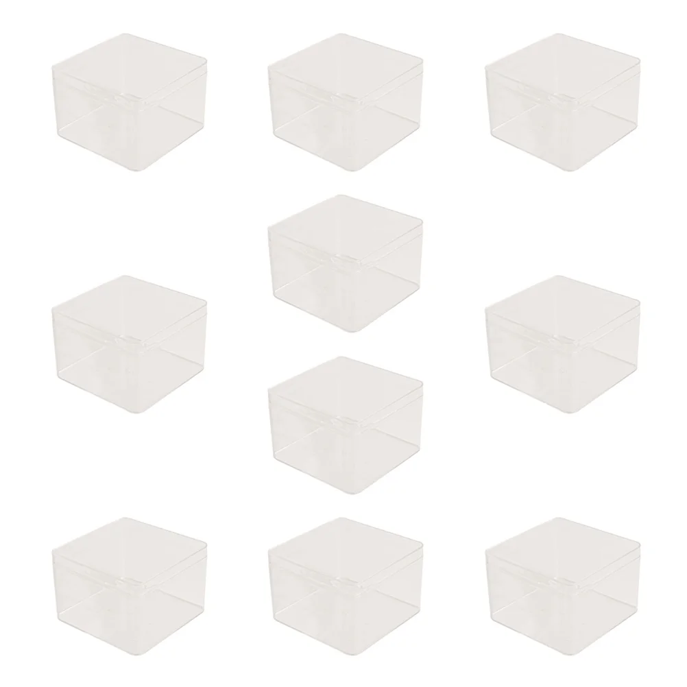 

Box Cake Plastic Cupcake Cups Dessert Clear Container Boxes Mini Muffin Containers Holder Gift Mousse Macaroon Bakery Disposable