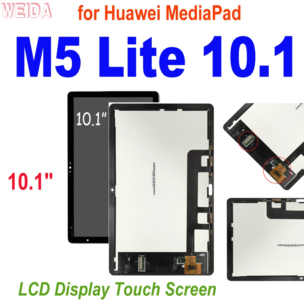 

10,1 "для Huawei MediaPad M5 Lite LTE 10 ЖК-дисплей с сенсорным экраном и дигитайзером в сборе