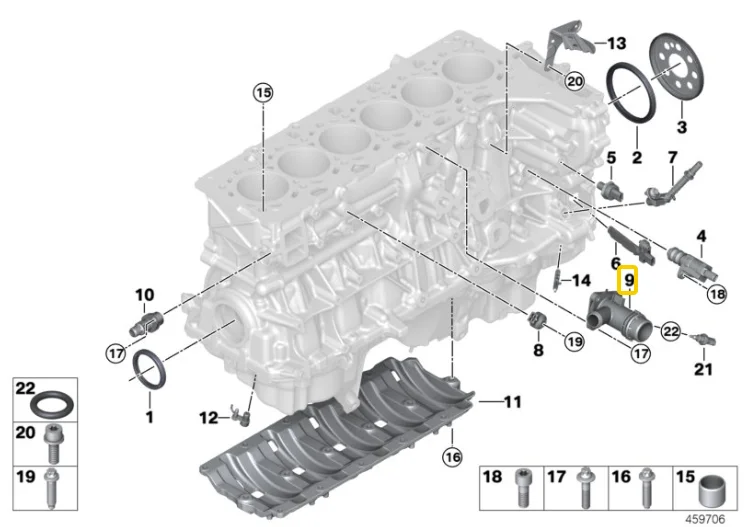 Алюминиевый соединитель водопроводной трубы LINK-LOCK 11118619408 Для BMW B58 F20 F22 F30 F36 F33 F32 G32