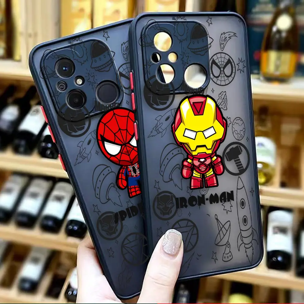 

Matte Case for Redmi A1 K50 K40 GAMING K30 K20 10X 10C 10 9C 9T 9A 9 8 7 PRO 4G 5G Case Funda Shell Marvel Avengers Heroes Space