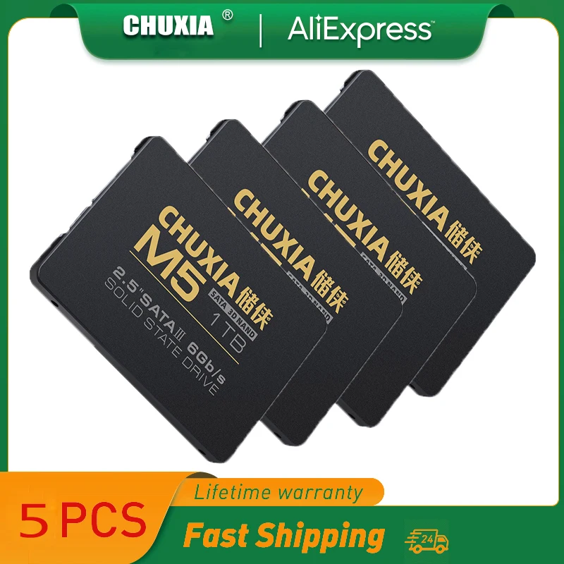 

Твердотельный накопитель CHUXIA Ssd 128 ГБ 240 ГБ 256 ГБ 1 ТБ 500 Гб Sata3 2,5 дюйма 128 ГБ 480 ГБ 512 ГБ 960 ГБ HDD жесткий диск для ноутбука, 5 шт.