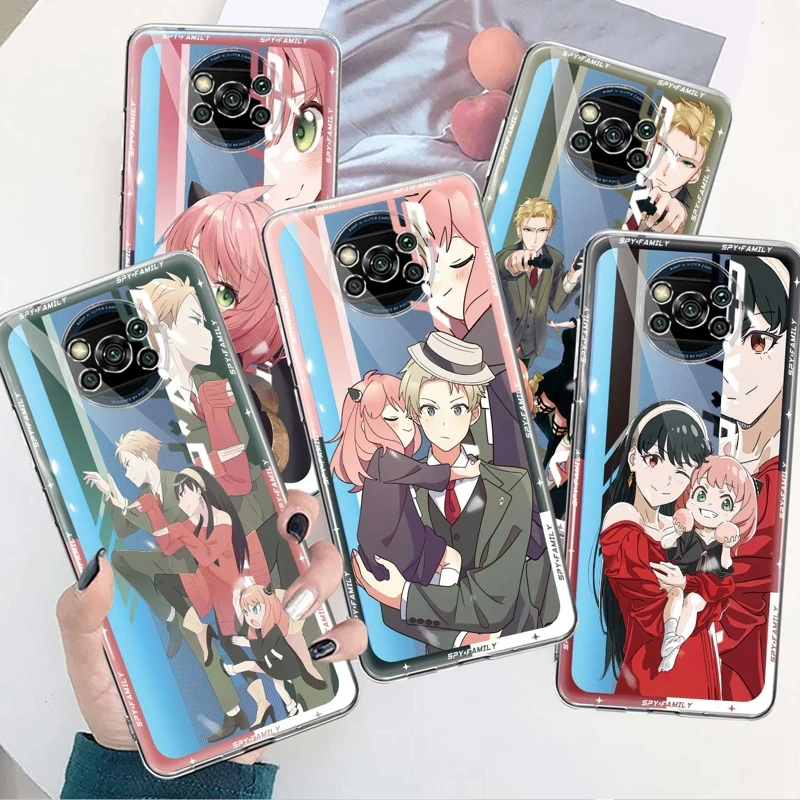 

Для Xiaomi Mi M5 12T Pro 11 Lite 13 11T 5G M5s POCO X3 NFC POCO M3 12X 10T 9T Note 10 Funda Case Anime Cartoon Japan SPYxFAMILY