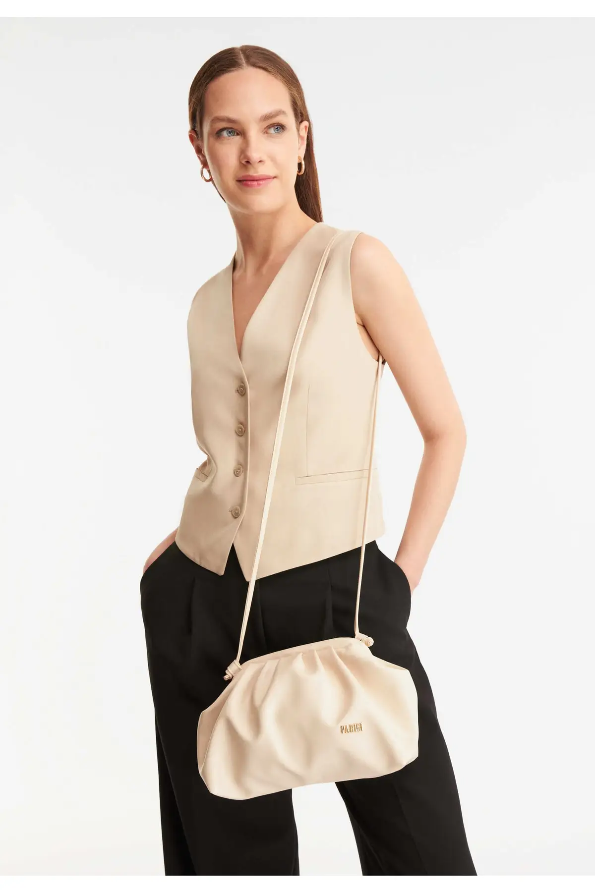 

Beige women's Shoulder Bag Pr185h0lrb11