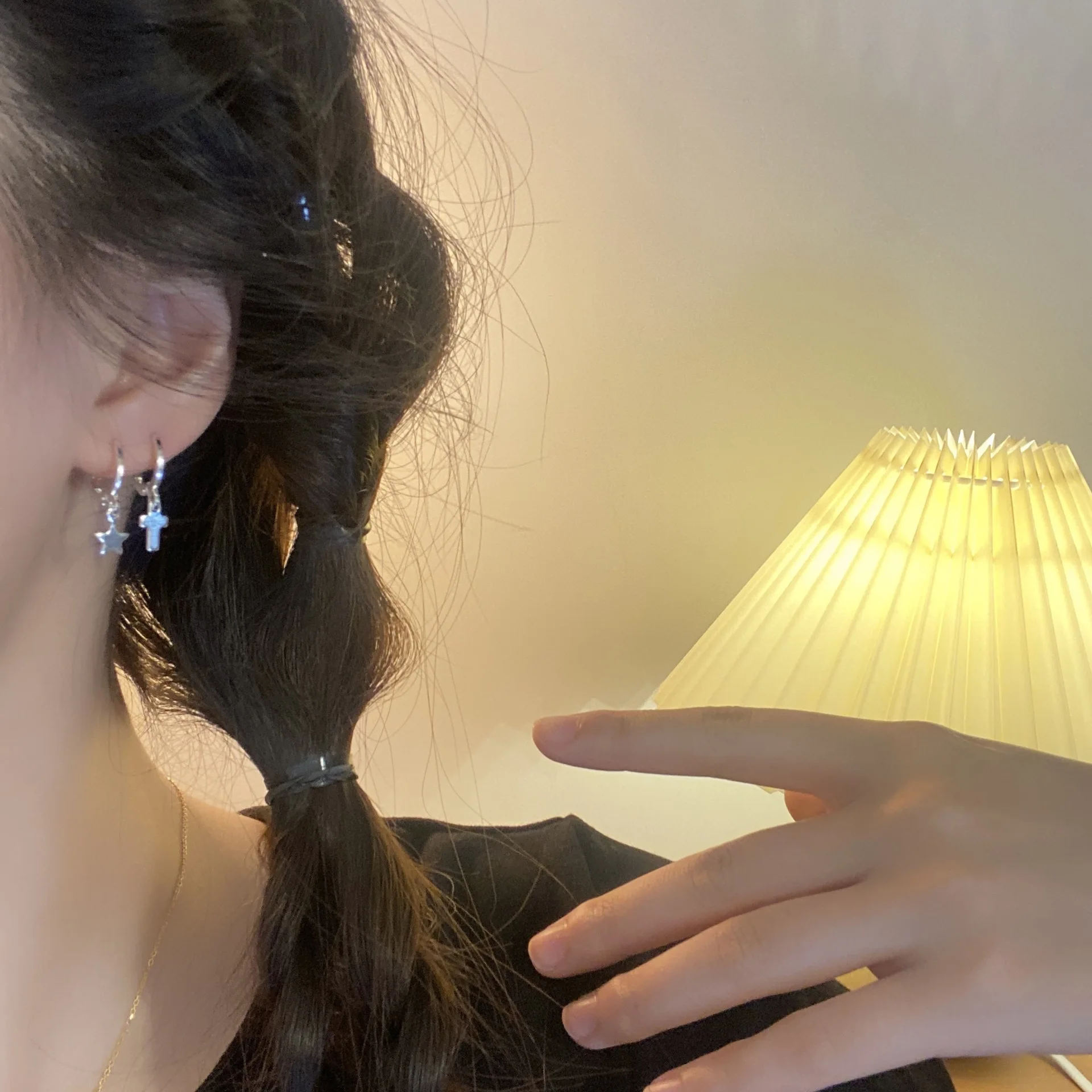 Базовый универсальный комплект из шести предметов с пряжкой для ушей Love женские