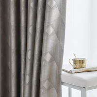 nordic curtains for living dining room bedroom modern custom luxury simple jacquard simulation silk door window curtain decor