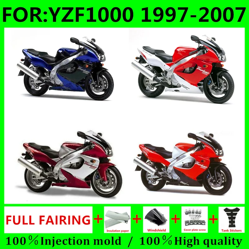 

NEW ABS Motorcycle Injection mold Fairing Kit fit For YZF 1000 2006 yzf1000 1997 - 2007 Bodywork Fairings kits set