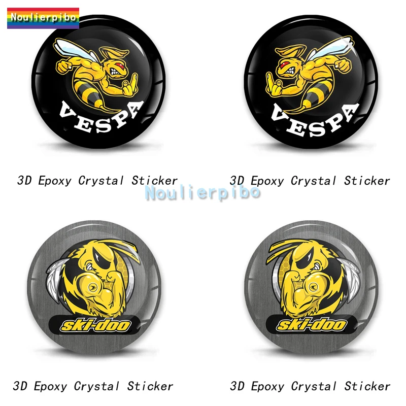 3D Креативный Стерео Купол Эпоксидный Непобедимый Шершень Автомобильный Стикер Сноуборд Пчела Фитнес PVC Бампер Оконный Виниловый Декаль.