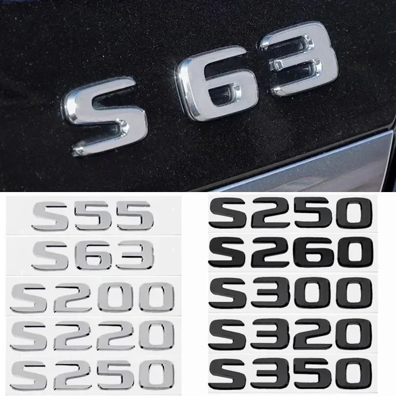Значок-эмблема для Mercedes Benz S55 S63 S200 S220 S250 S260 S300 S320 S350
