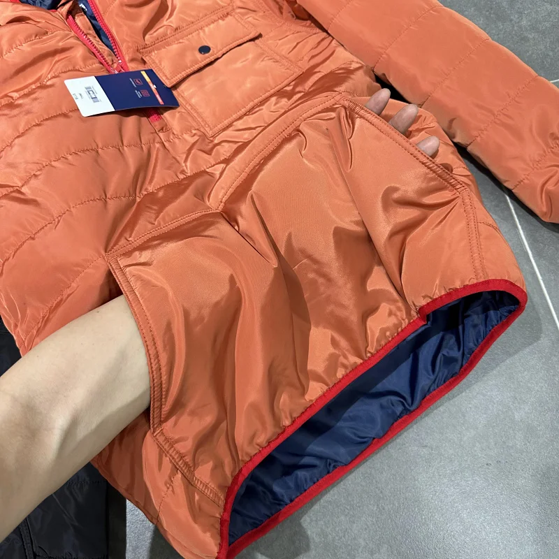 Milan Light Luxury! US $8 Autumn and Winter High end Outdoor Skiing Cotton-padded jacket Men's Women's Warm Hood Cotton...