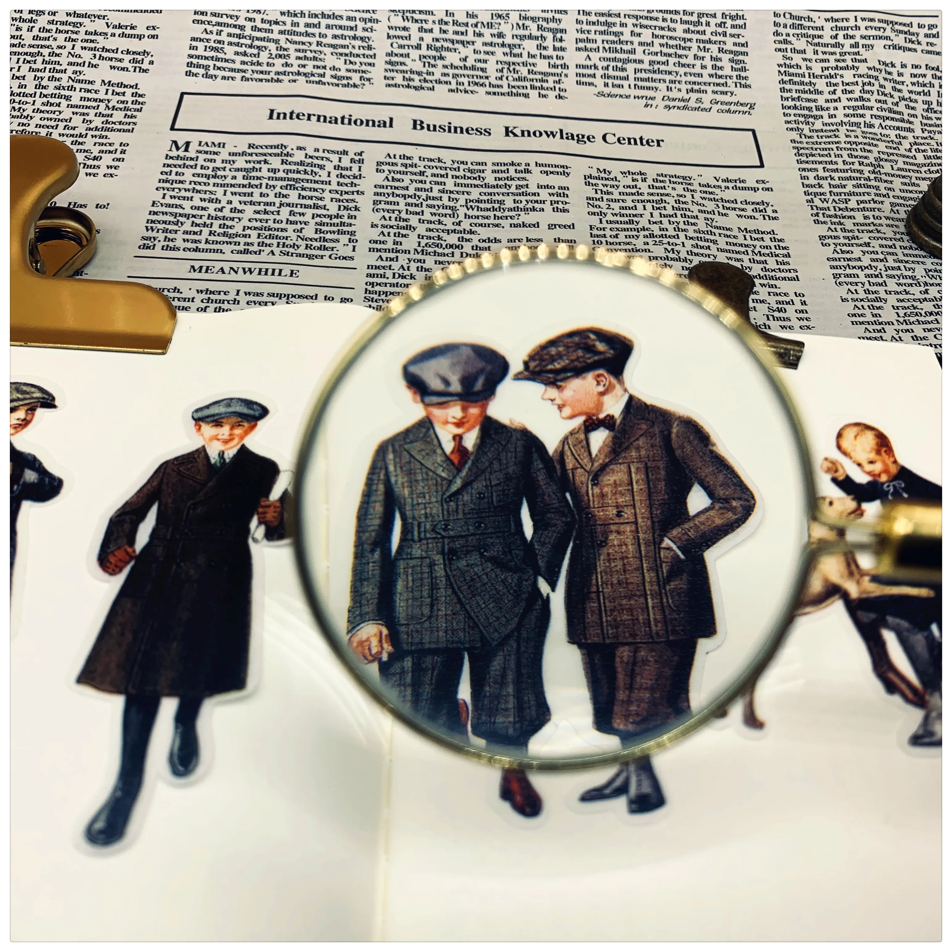 

vintage boy Paper Lable Stickers Crafts And Scrapbooking Decorative Sticker DIY Lovely Stationery boy toy