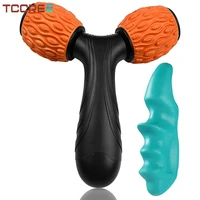 2pcsset y shaped fascia muscle roller massager and thumb massage tool physical therapy for relieve muscle pain cramps tension