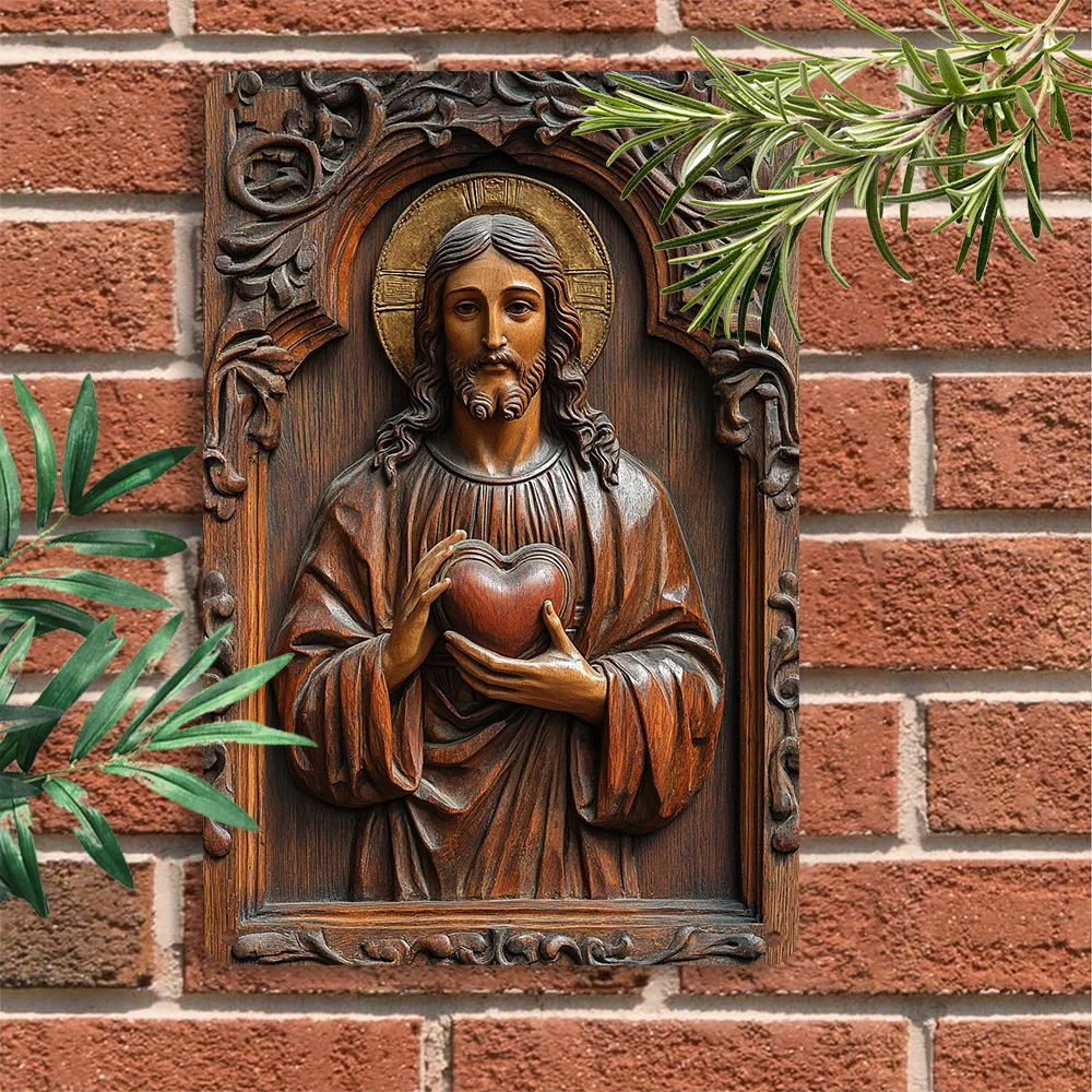 Оловянные вывески в стиле ретро на тему Иисуса для декора дома и бара