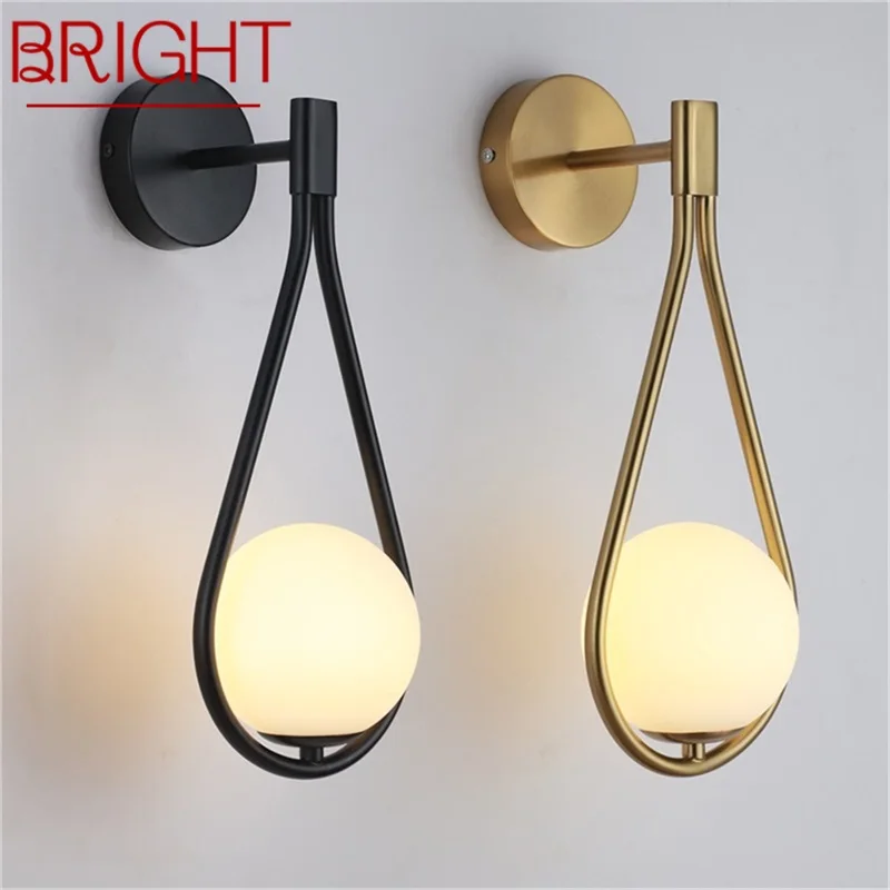 

BRIGHT Modern Wall Lamp Nordic Simple Sconce LED Light Decorative Fixtures for Home