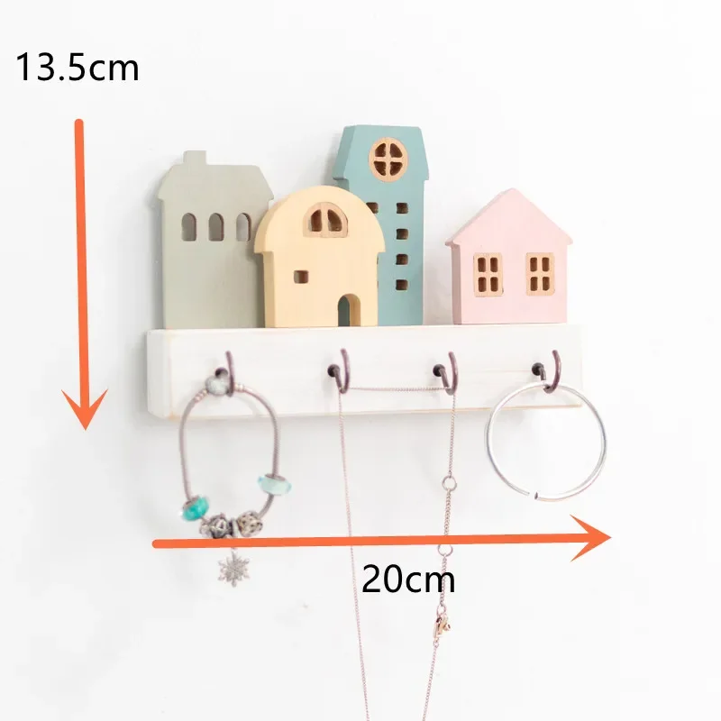 

Деревянный мультяшный держатель для ключей
