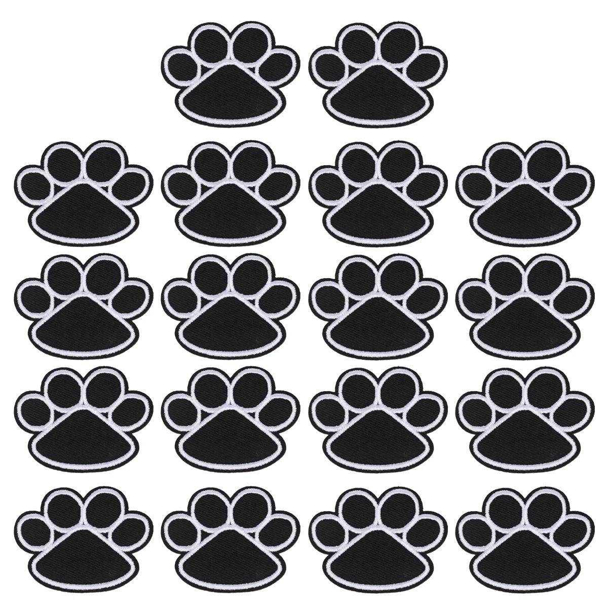 

Patchespatch Dog Paw Iron Clothes Embroidery Applique Sewingembroidered Sew Appliques Badges Backpack Stickers Clothing Jackets