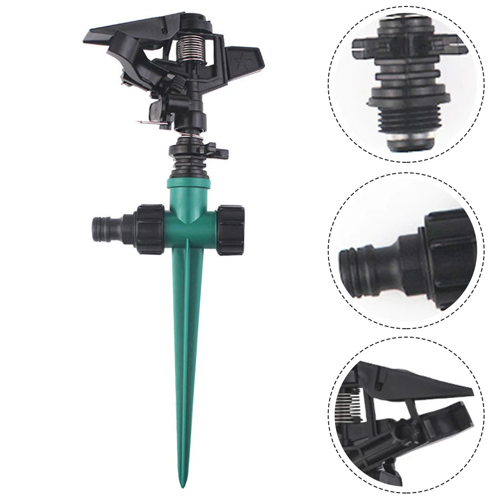 

Garden Sprinkler Adjustable 360° Rotation Watering System Automatic Agriculture Lawn Greenhouse Plant In-ground Irrigation Tool