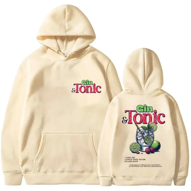 Забавная толстовка с рисунком GIN &amp TONIC Meme для мужчин и женщин тематический