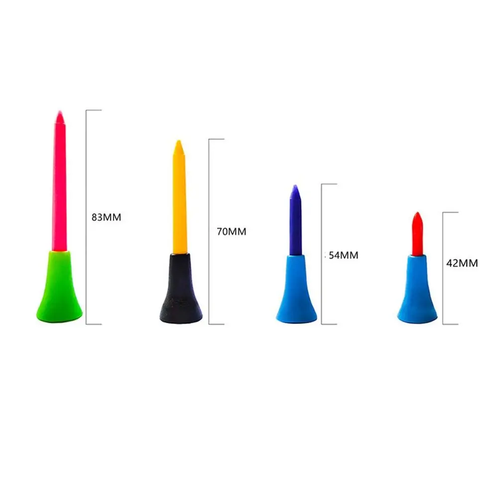 50 шт./лот футболка для тренировочного мяча гольфа 42 мм/54 мм/70 мм футболки тип чашки