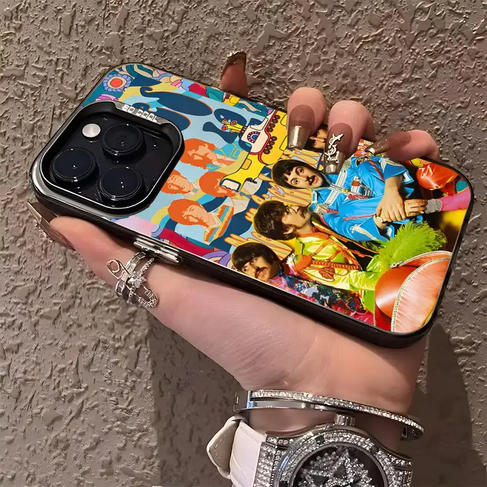 Band T-The B-Beatles Phone Case Matte Colored Silver For Iphone 16 15 14 Pro 13 12 Plus 11 7 8 X Cover