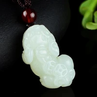 100 natural white hetian jade hand carved brave troops luck jade pendant jade necklaces women pendants jade gifts for women