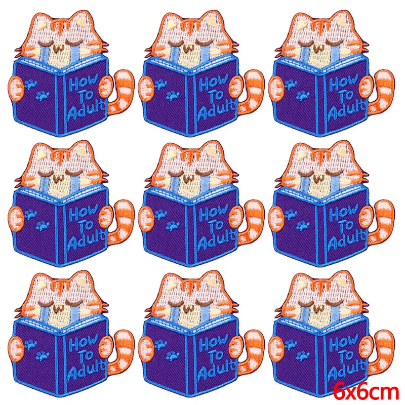 10 шт./партия термоклейкие нашивки с мультяшными животными