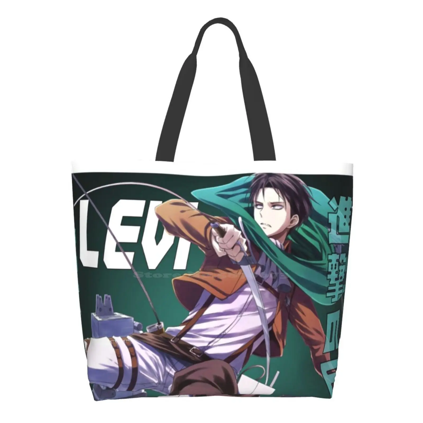 

Attack On Titan Women Shopping Bag Girl Tote Large Size Levi Anime Attack On Titan Manga Ackerman Titan Shingeki No Kyojin Aot