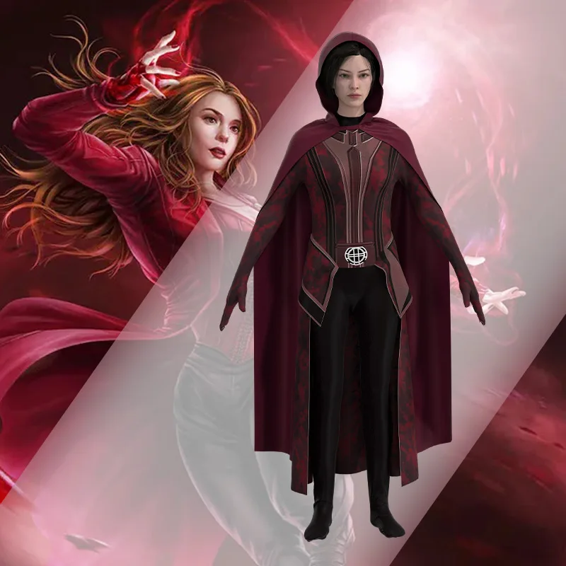 Женский костюм красная маска для Хэллоуина |