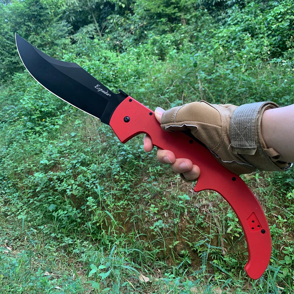 Холодные 17 16 ''большие профессиональные ножи AUS-10A стальные уличные военные