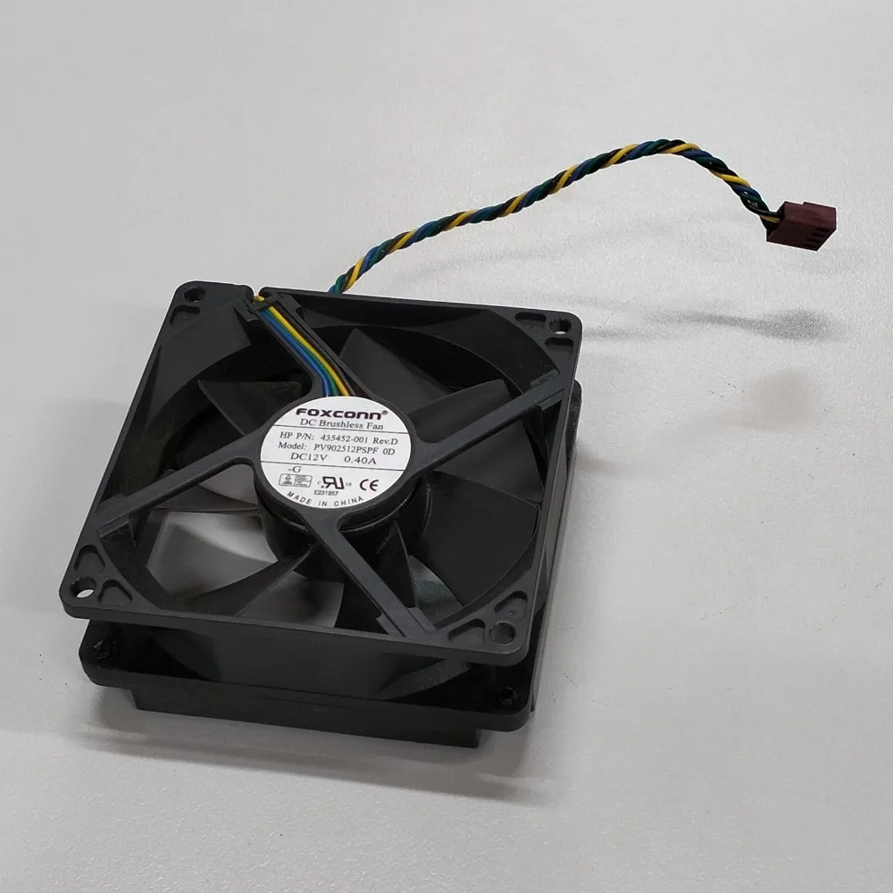 Фото Вентилятор охлаждения для HP Compaq DC7800 DC7700, 90 мм, 4-контактный, 12 В, 0,40 А, 435452-001 PV902512PSPF №1
