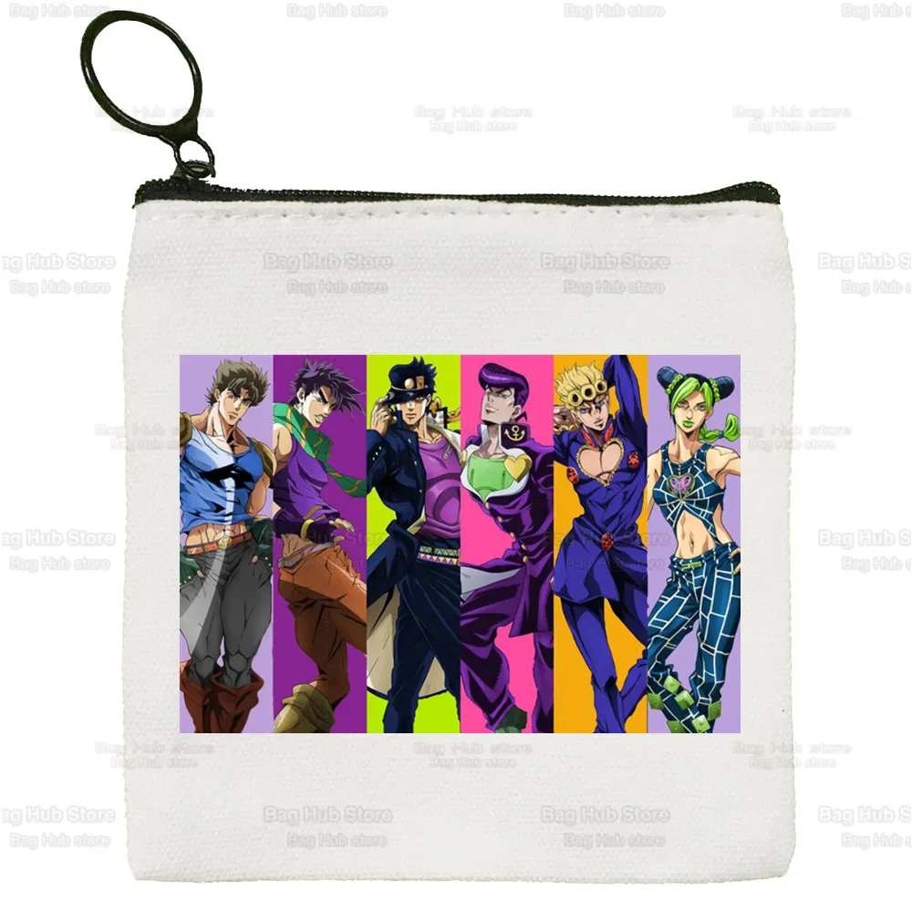 Kujo Jotaro JOJO Anime Cartoon Canvas Bag Design JOJO's Bizarre Adventure Manga Canvas Simple and Fashionable Storage Bag