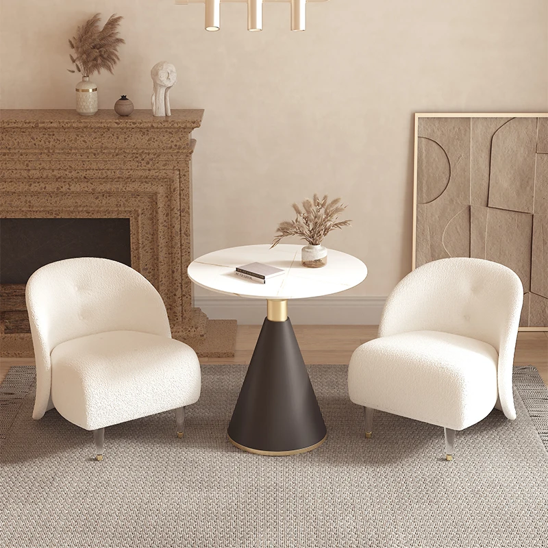 

Internet Celebrity Living Room Lambswool Designer Chair Creative Reception Single-Seat Sofa Chair Couch