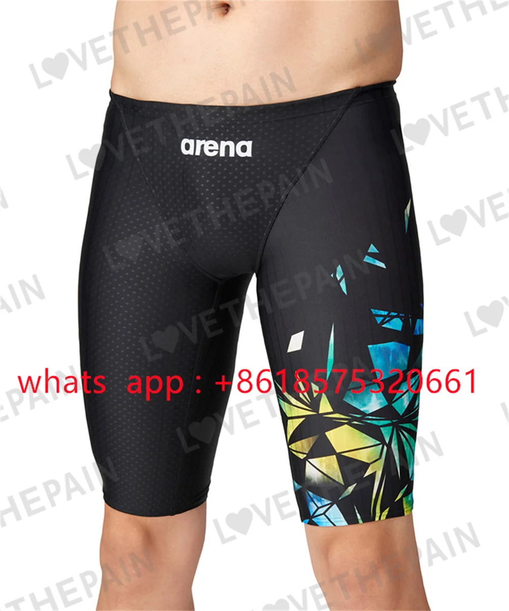 Summer Men's Swim Endurance Athletic Training Beach Jammers Tight Surf Trunks Shorts Swimware Swimsuit Racing Swimming 202