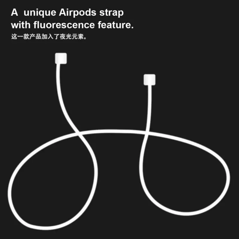 Anti-Lost Silicone Earphone Rope Holder Cable for Airpods TWS Wireless Headphone Neck Strap Cord String Accessories