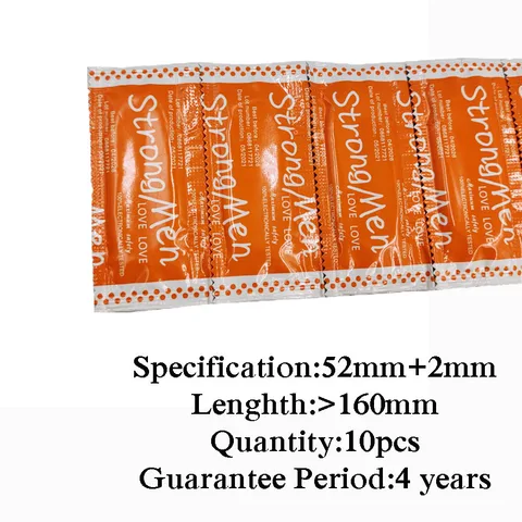 Масляный презерватив для мужчин, 10 шт