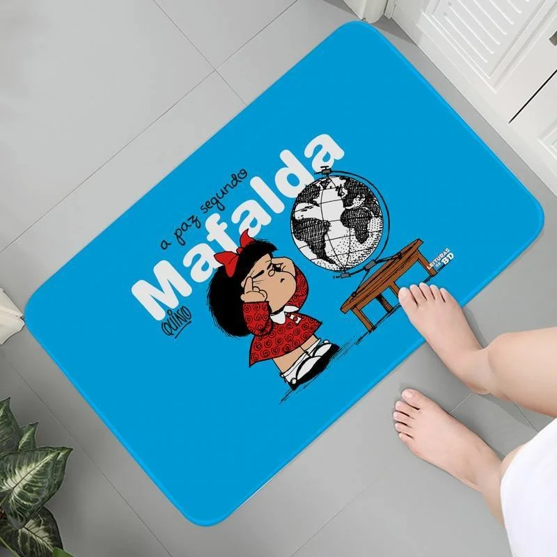 

Room Bathroom Carpet Anti-slip Washable Rug Doormat Mats Living Anime Coffee table Mafalda Room Carpets Mat bedside Lounge Rug 1