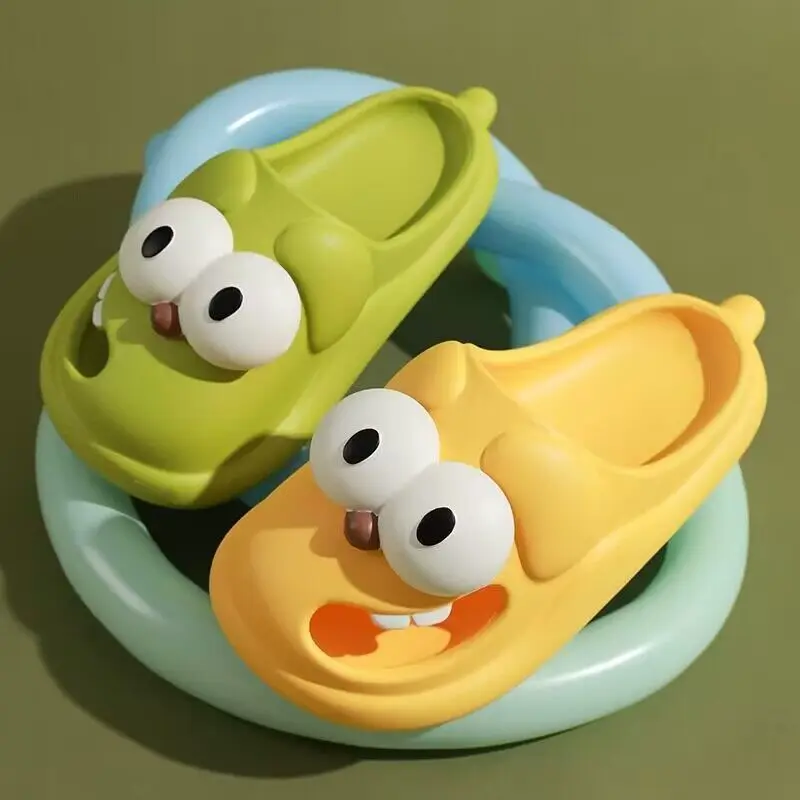 2023 New Summer Slippers Women's Cute Doggy House Flip Flops Non-slip Bathroom Slides Couple Home Slippers Comfortable Sandals