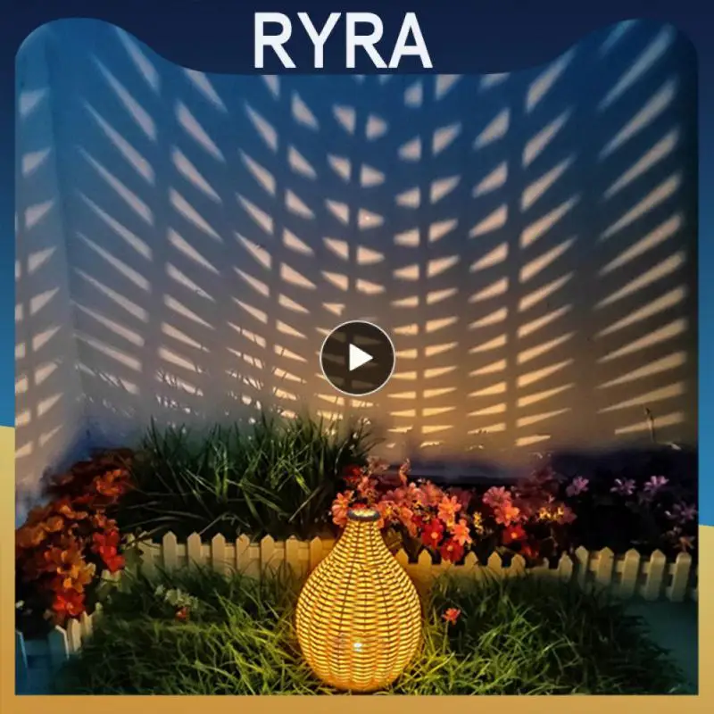 

Rattan Yard Tree Landscape Lamp Solar Lawn Projection Lights Household Patio Trail Walkway 1 Pcs Flower Landscape Lights Outdoor