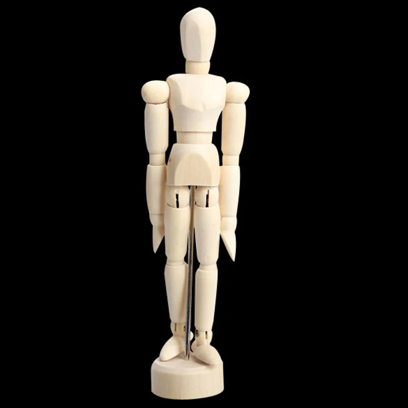 

Male Manikin Blockhead Wooden Artists Jointed Mannequin Puppet Gift GRSA889