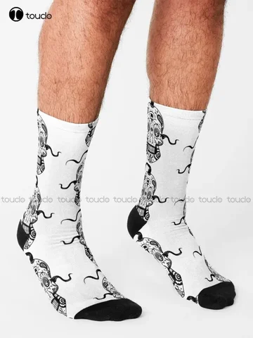 Носки «Возвращение плиты» с черепом и сахарной черепом, розовые носки, персонализированные носки унисекс для взрослых и подростков, молодежные носки на заказ, подарок, уличная одежда, забавные