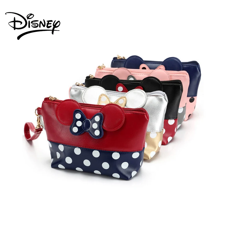 

Disney Women's Cosmetic Bag Portable Waterproof Cute Girl Large-capacity Cosmetic Storage Bag Portable Mickey Clutch Wallet