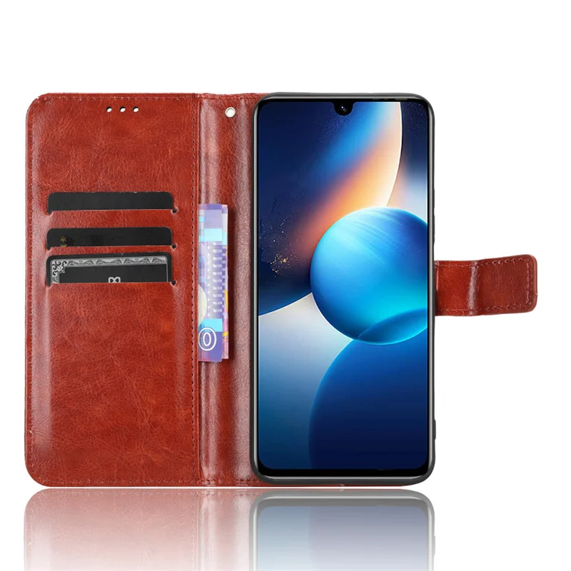 Для Infinix Zero 20 Luxury Crazy Horse кожаная фотосессия подходит для X6821 искусственная кожа