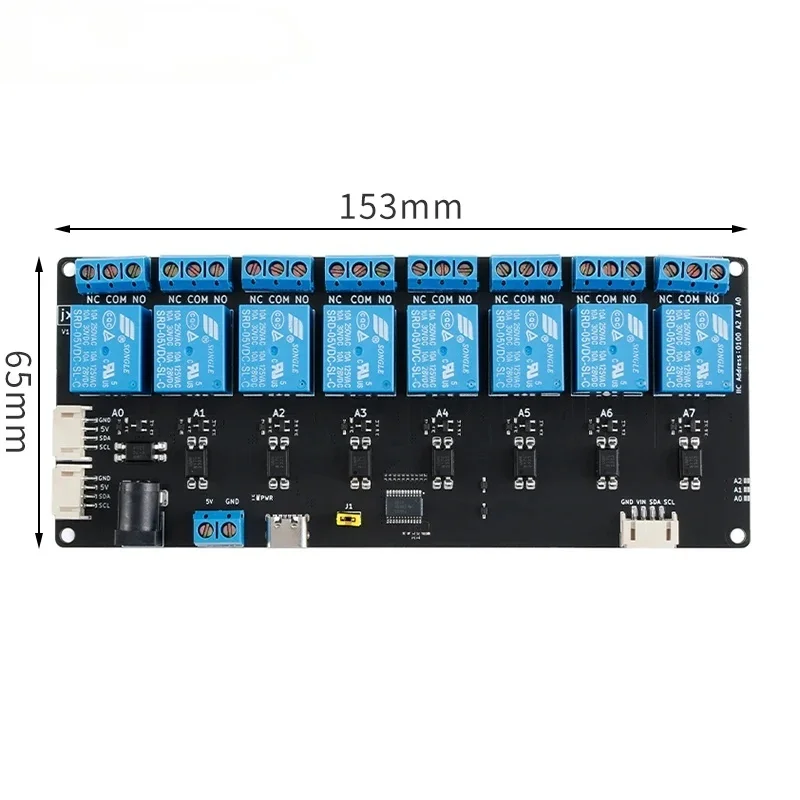 Фото XL9535 1 2 4 8 16-контактный релейный модуль расширения IIC I2C Связь 5 В Источник питания Оптопара Изолирующая плата №5